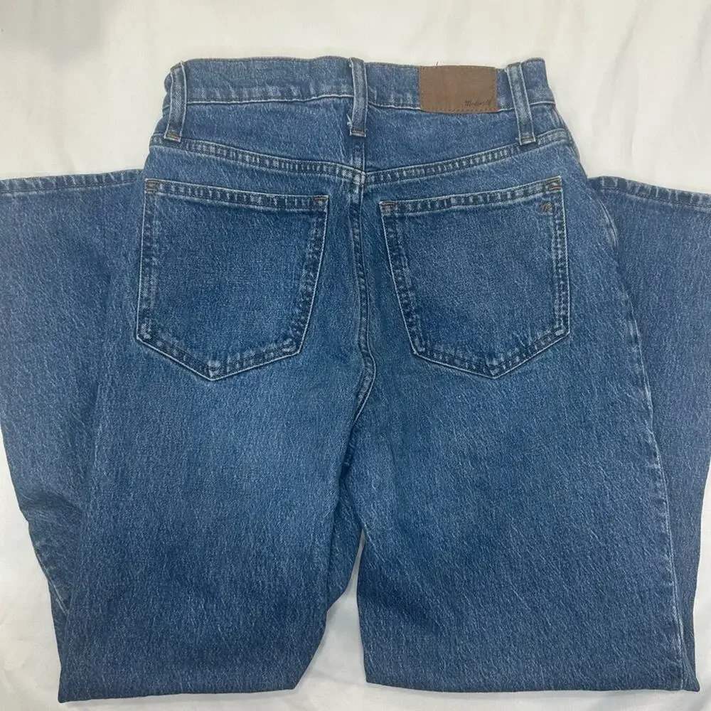 Madewell Women's Size 25 Perfect Vintage Wide-Leg Crop medium wash